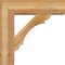 Ekena Millwork Olympic Block Rough Sawn Bracket w/ Offset Brace, Western Red Cedar, 8"W x 28"D x 28"H BKT0806X28X28OLY05RWR - alternate 3